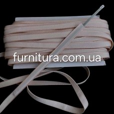 Лента туннельная 10-12 мм, цвет светлый персик, 46м  | furnitura.com.ua