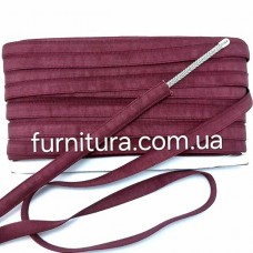 Лента туннельная 10-12 мм, цвет бордо, 46м  | furnitura.com.ua