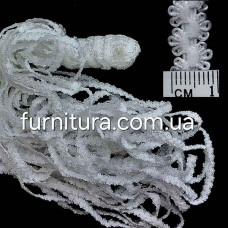 Резинка ажурная бельевая 10 мм белая, 25 м | furnitura.com.ua