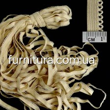 резинка ажурная бельевая 10 мм кремовая,  25 м