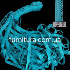 Резинка ажурная бельевая 10 мм бирюзовая, 25 м | furnitura.com.ua