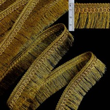 Бахрома из люрекса, золотая | furnitura.com.ua