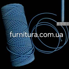 Канат-резина 3 мм боб- 100 м - блакитна (38) | furnitura.com.ua