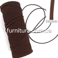 Канат-резина 3 мм боб- 100 м - коричнева (146) | furnitura.com.ua