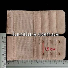 Застежка-удлинитель беж, 2 ряда х 3 петли | furnitura.com.ua