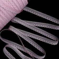 Кружево паутинка 1 см, розовое