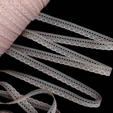 Кружево паутинка 1 см, персиковое 