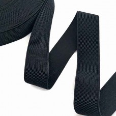 Резинка курткова 4 см чорна (боб 25 ярд) | furnitura.com.ua