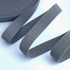 Резинка курткова 2,5 см сіра (боб 25 ярд) | furnitura.com.ua