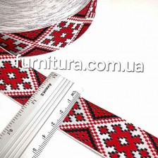 Лента украинский орнамент 3см (23м)