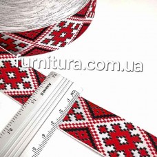 Лента украинский орнамент 3см (23м) | furnitura.com.ua