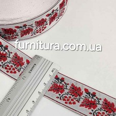 Лента украинский орнамент 3см (23м) | furnitura.com.ua