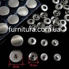 Кнопка 20 мм, 50 шт | furnitura.com.ua