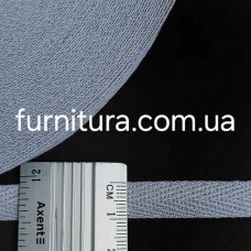 Тесьма х/б (кіперна) світло-сіра, 10мм | furnitura.com.ua