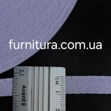 Тесьма х/б (кіперна) бузок, 10мм | furnitura.com.ua