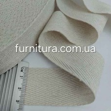 Тесьма х/б (кіперна) натуральна, 30мм | furnitura.com.ua