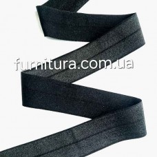 Резинка бейка черная, 30 мм  | furnitura.com.ua