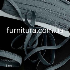 резинка ажурная бельевая 10 мм серая, 23 м