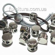 Стопор таблетка маталлизированный 13мм 2 дырочки (500шт)