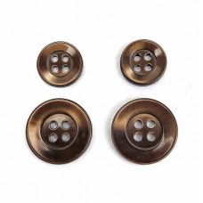 Ґудзик 4 удари, коричневий Sedefli | furnitura.com.ua