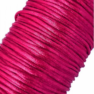 шнур корсетний яскраво-малиновий, 2 мм - furnitura.com.ua