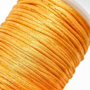шнур корсетный оранжевый, 2 мм - furnitura.com.ua