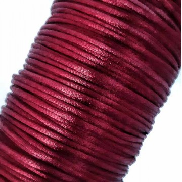 шнур корсетний бордо, 2 мм - furnitura.com.ua