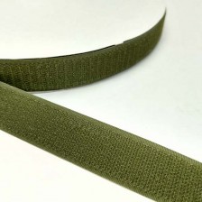 липучка хакі 2,5 см х 25 м, жостка частина