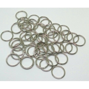 Регулятор кольцо никель металл, 1 см - furnitura.com.ua