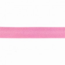 Косая бейка розовая, 15 мм