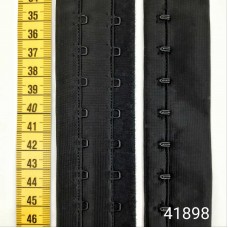 лента с крючками +петли 2х1, черная | furnitura.com.ua