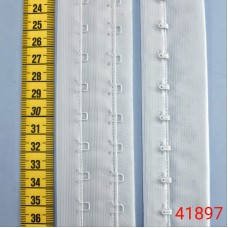 лента с крючками +петли 2х1, белая | furnitura.com.ua