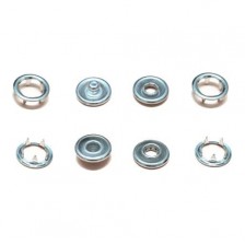 Кнопка трикотажна нікель, 9.5 мм (100 шт)