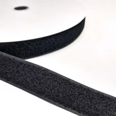 липучка  чорна  2 см х 25 м, м'яка частина | furnitura.com.ua