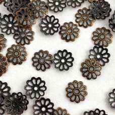 Шапочка для бусин 6мм, антик, 200 шт | furnitura.com.ua