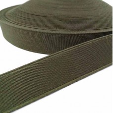 резинка  2,5 см хаки (боб 25 м), плотная | furnitura.com.ua