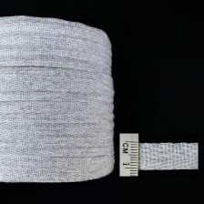 тасьма кіперна х/б 10 мм сірий меланж №6