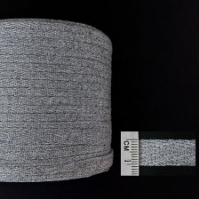 тасьма кіперна х/б 10 мм сірий меланж №7