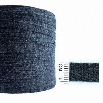 тасьма кіперна х/б 10 мм сірий меланж №9 - furnitura.com.ua