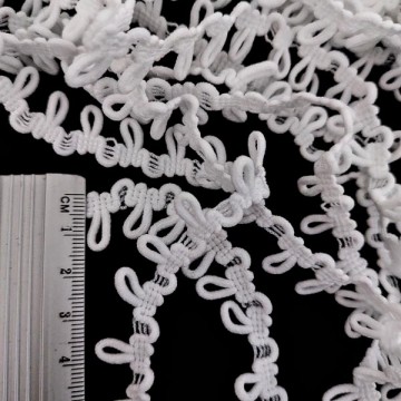 Тасьма з петельками, біла - furnitura.com.ua