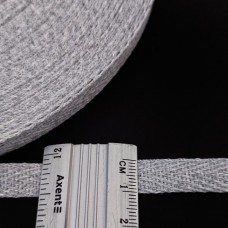 Тесьма х/б (кіперна) сірий меланж, 10мм | furnitura.com.ua