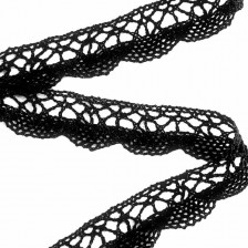 Кружево кроше черное, шир 2 см 200 ярд(180 м)