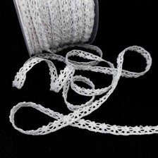 Мереживо Кроше біле,шир. 1 см 