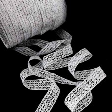 Мереживо Кроше біле, шир 2,5 см  | furnitura.com.ua