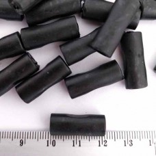 наконечник силикон- трубочка, цвет черний,100 шт | furnitura.com.ua