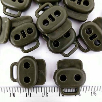 стопор плоский овальний D15мм - хакі (1000 шт) ПРИШИВНИЙ - furnitura.com.ua