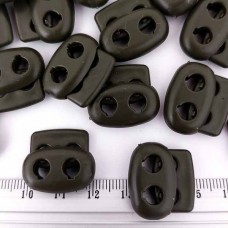 стопор плоский овальний D20мм - хакі (1000 шт) | furnitura.com.ua