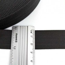 Тесьма метиновая (окантовочная) темно-серая, 25 мм