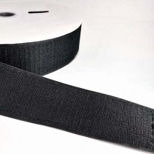 липучка  чорна  4 см х 25 м, жостка частина