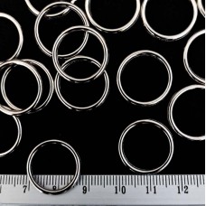 Регулятор кольцо никель, 15 мм  | furnitura.com.ua